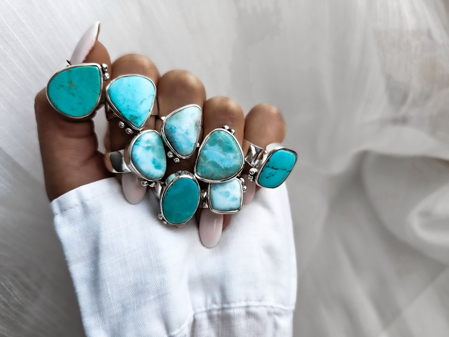 one of a kind ring, silver ring, gemstone ring, adjustable ring, boho ring - dorsya
