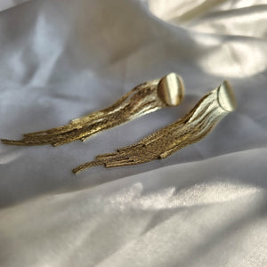 SAMPLE SALE - Gold Tassel Earrings #2