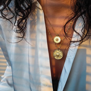 Sun Kissed Gold Coin Necklace