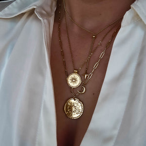 Sun Kissed Gold Coin Necklace