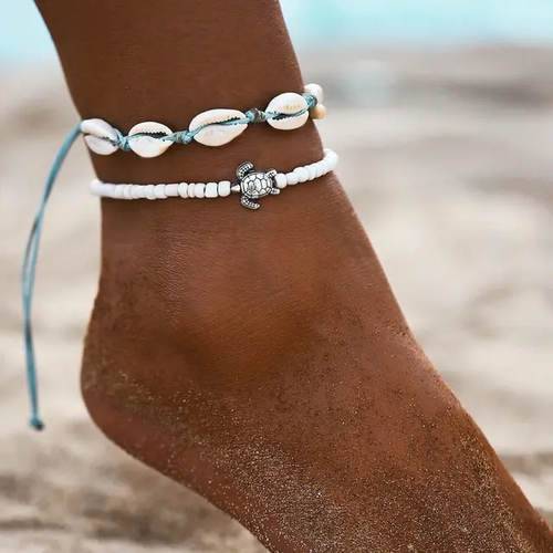 Maya Shell and Tortoise Anklet/Bracelet