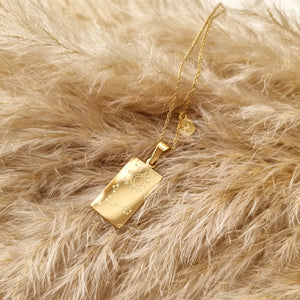 Pisces- zodiac tarot constellation necklace, gold necklace, jewellery, gold jewellery, gift - Dorsya