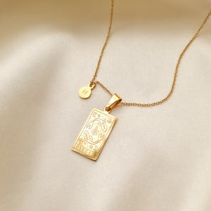 Pisces- zodiac tarot constellation necklace, gold necklace, jewellery, gold jewellery, gift - Dorsya