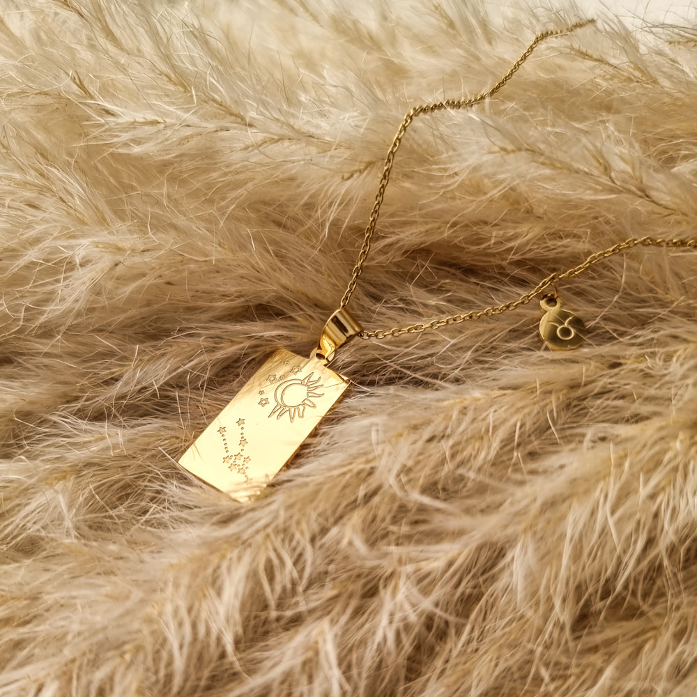 Taurus constellation on sale necklace gold