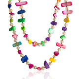 Rio de Janeiro ~ Colourful Shell & Crystal Necklace
