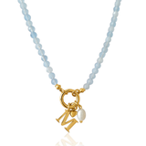 Marbella ~ Personalise Me Aquamarine Gemstone Necklace