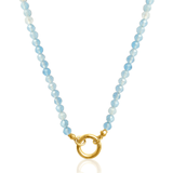 Marbella ~ Personalise Me Aquamarine Gemstone Necklace