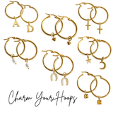 "Charm Your Hoops" Personalised Hoop Earrings