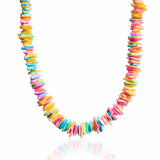 Summer Sunset ~ Colourful Shell Choker Necklace