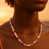 Zanzibar ~ Multi Beaded Opal Necklace