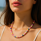 Zanzibar ~ Multi Beaded Opal Necklace