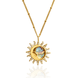 Sol Y Luna ~ Celestial Sun & Moon Necklace