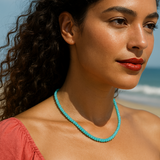 Miami ~ Multi Beaded Amazonite Necklace