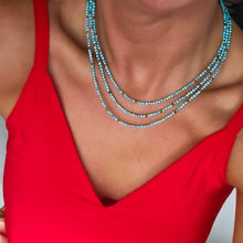 Load image into Gallery viewer, Azura Beaded Necklace with Turquoise