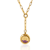 "Clarity" Iconic February Birthstone Necklace with Amethyst