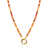 California Sunset ~ Personalise Me Carnelian Necklace