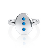 December Birthstone Signet Ring with Turquoise