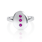 July Birthstone Signet Ring with Ruby