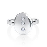 June Birthstone Signet Ring with Moonstone