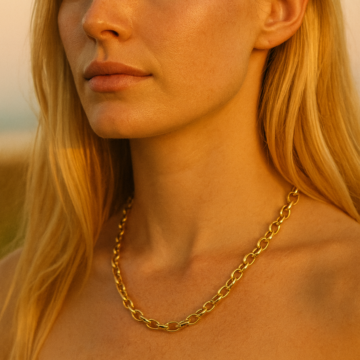 Gold Chain Necklace - Refined Sophistication – DORSYA Gold Chain Necklace - Refined Sophistication – DORSYA