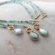 Load image into Gallery viewer, Oceana Beaded Chocker Necklace with Amazonite