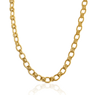 Gold chain necklace on a white background dorsya