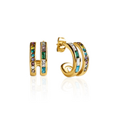 Tokyo Rainbow Hoop Earrings