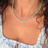 Solara Turquoise ~ December Birthstone Beaded Necklace