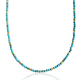 Azura Beaded Necklace with Turquoise