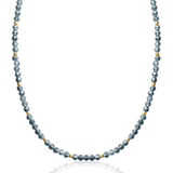 Solara Blue Sapphire ~ September Birthstone Beaded Necklace