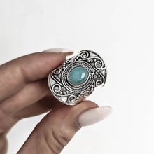 Load image into Gallery viewer, SAMPLE SALE - Aquamarine Silver Ring #3