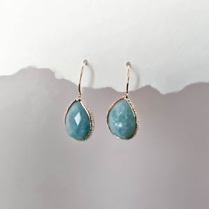 Maya Dangle Drop Amazonite Earrings