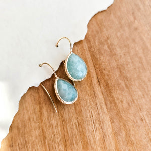 Maya Dangle Drop Amazonite Earrings