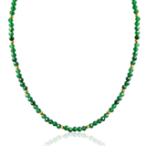 Solara Emerald ~ May Birthstone Beaded Necklace