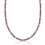 Solara Garnet ~ January Birthstone Beaded Necklace
