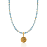 Coin Gold Compass Charm