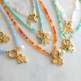 Sicily ~ Personalise Me Green Agate Gemstone Necklace