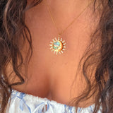 Sol Y Luna ~ Celestial Sun & Moon Necklace