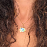 Sol Y Luna ~ Celestial Sun & Moon Necklace