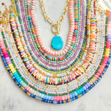 Solara Ruby ~ July Birthstone Beaded Necklace