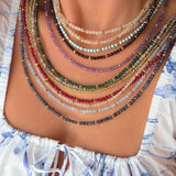 Solara Ruby ~ July Birthstone Beaded Necklace