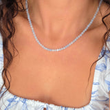 Marbella ~ Personalise Me Aquamarine Gemstone Necklace