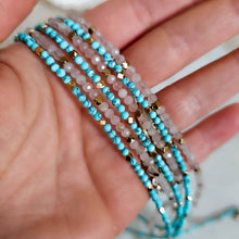 Load image into Gallery viewer, Azura Beaded Necklace with Turquoise