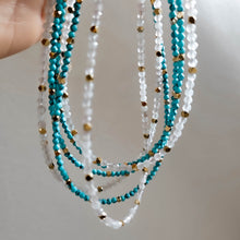 Load image into Gallery viewer, Azura Beaded Necklace with Turquoise