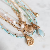 Athena Ammonite Chunky Chain Gold Necklace