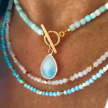 Load image into Gallery viewer, Azura Beaded Necklace with Turquoise