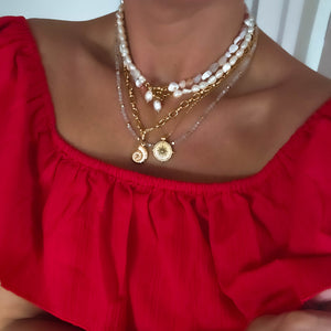 Athena Ammonite Chunky Chain Gold Necklace