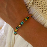 Colours of Summer ~ Multi Gemstone Beaded Bracelet