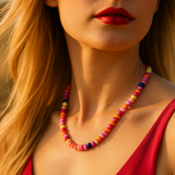 Havana ~ Multi Beaded Opal Necklace