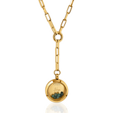 "Hope" Iconic May Birthstone Necklace with Emerald